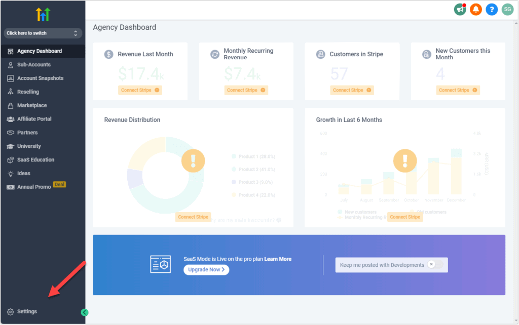 GoHighLevel API key