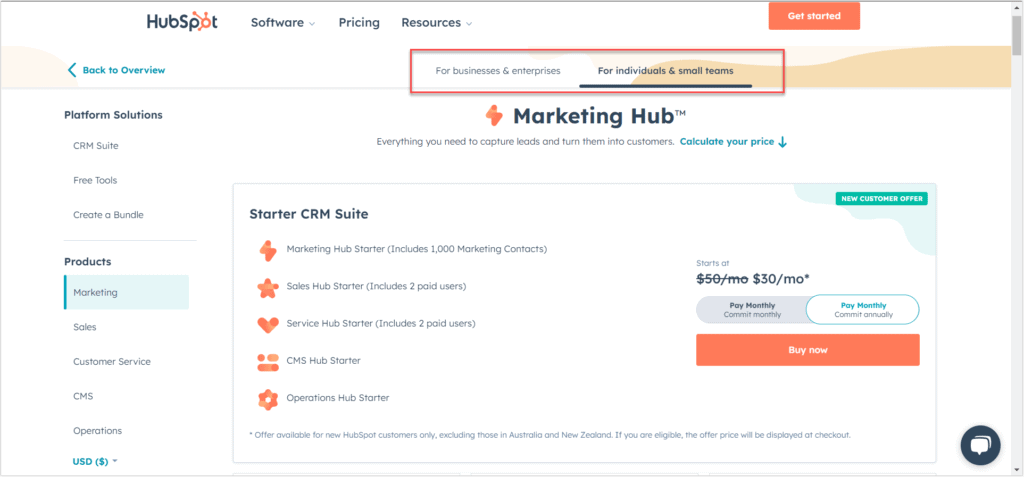 HubSpot divides