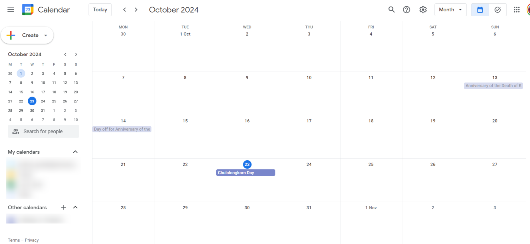 5. Google Calendar