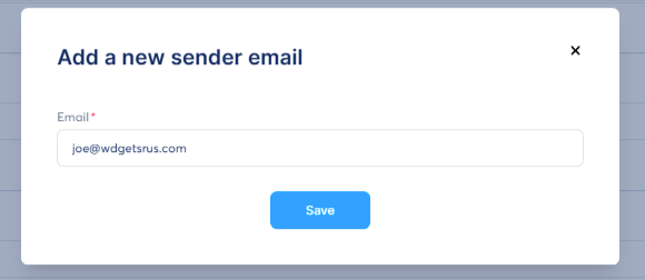 send an email to the address provided