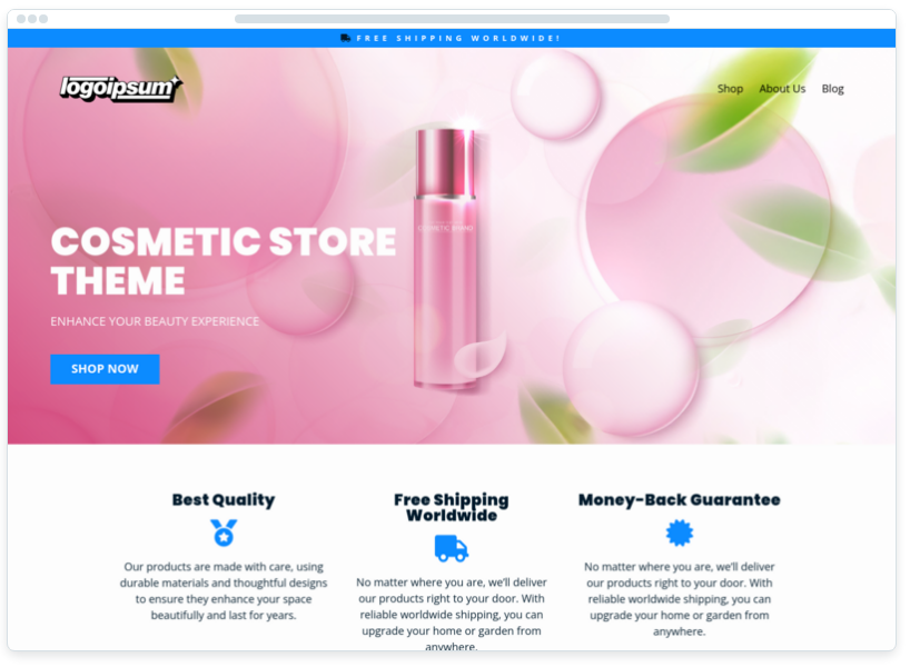 15. E-Store/Cosmetics