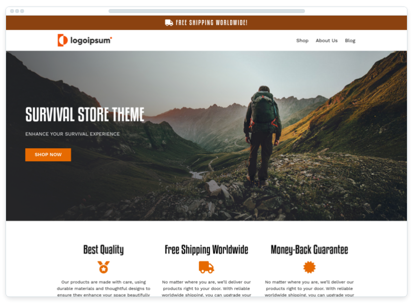 11. E-Store/Survival