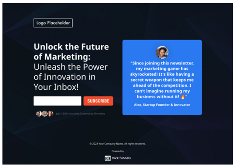 2. Dark Mode Squeeze Page