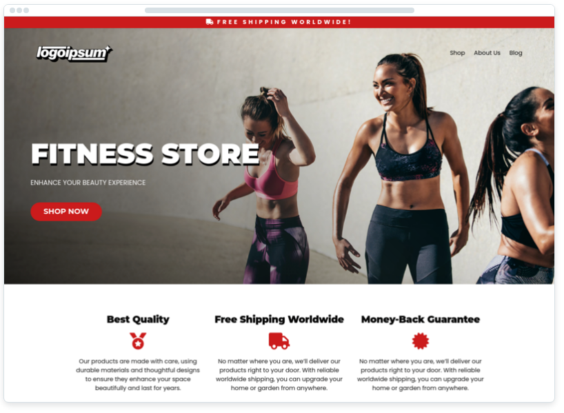 9. E-Store/Fitness