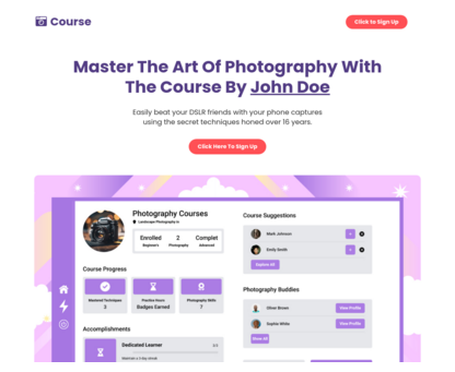Course Mastery Sign-Up