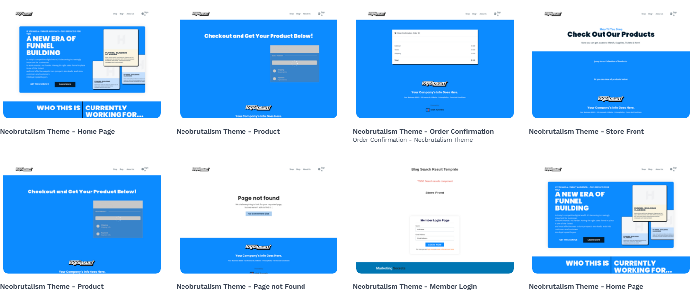 20 ClickFunnels Page Template Examples