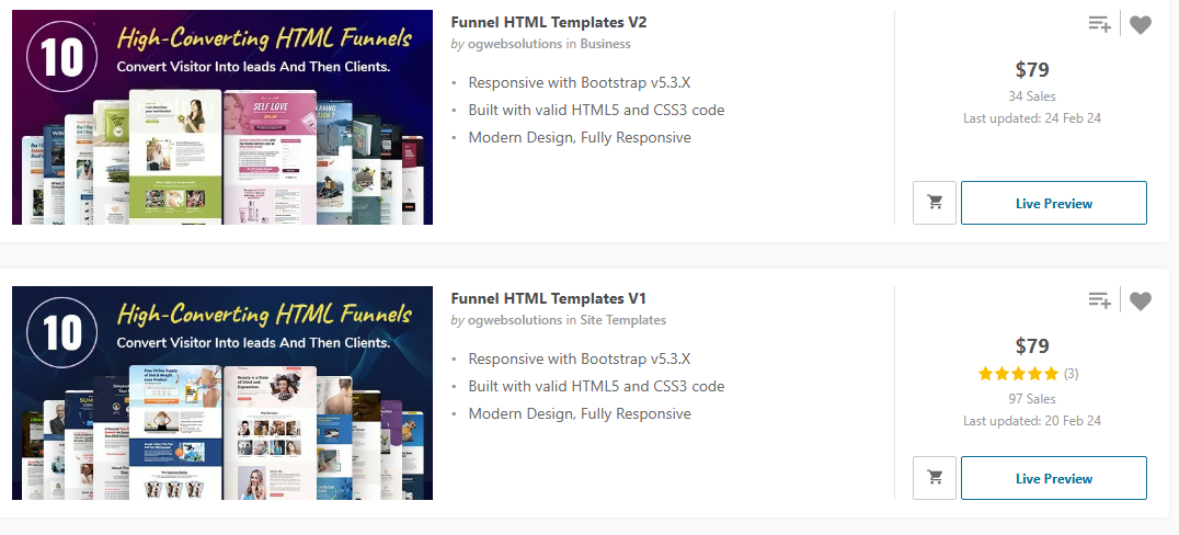 independent websites selling ClickFunnels
