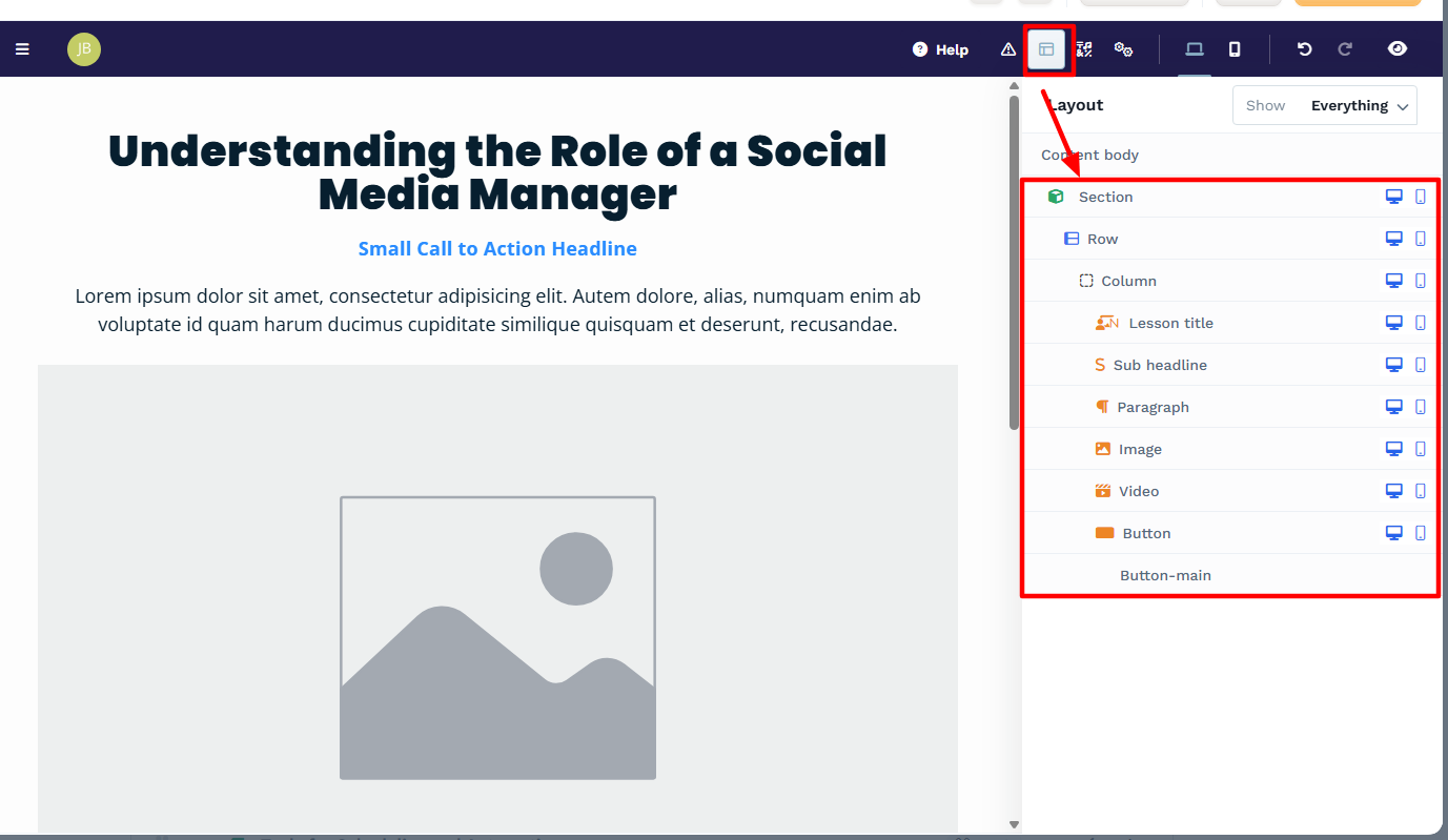 page builder