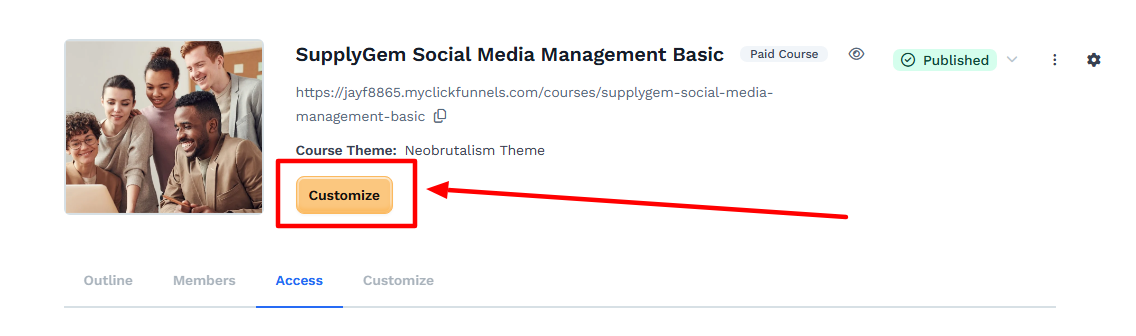 4. Customize the Theme
