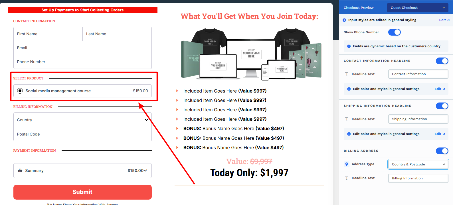 create a funnel