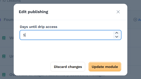 released over time
