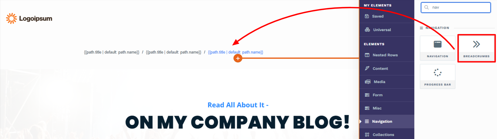 Breadcrumb Navigation