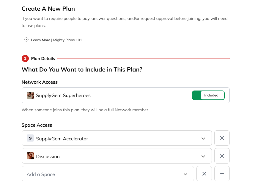 2. Plan Upgrades