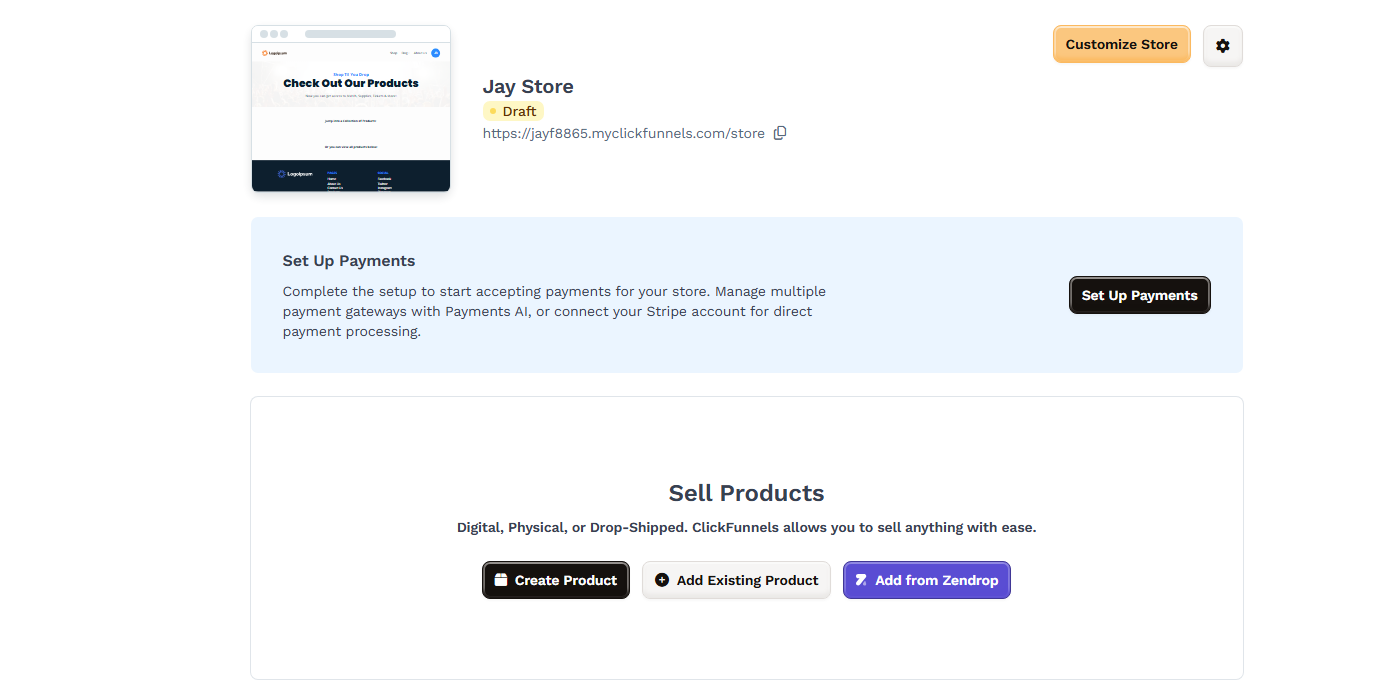 e-commerce store builder
