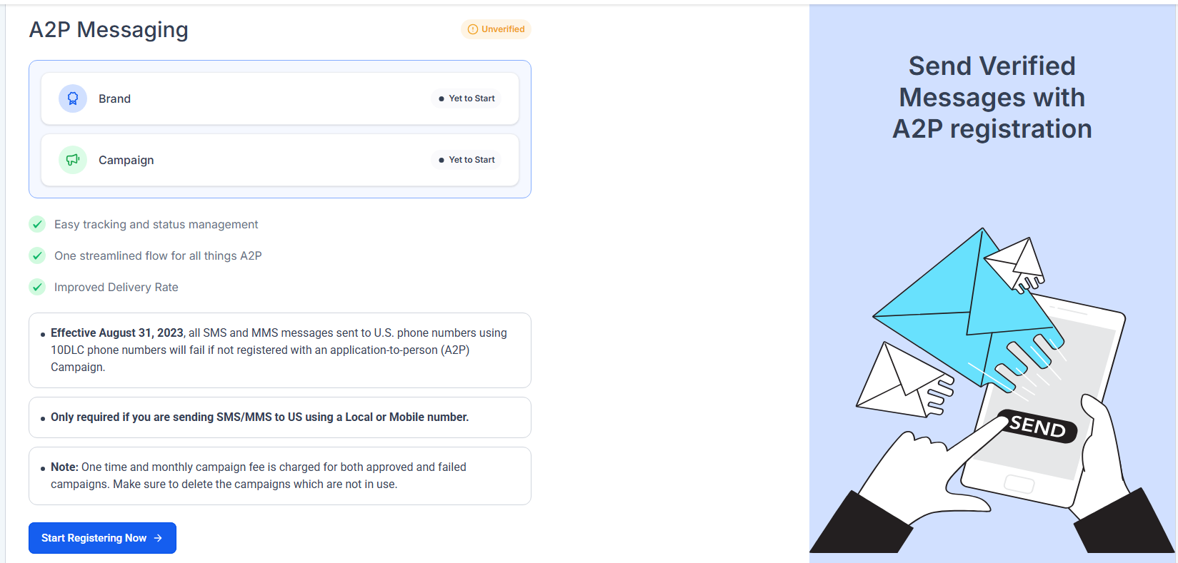 3. Get the Client A2P Registered