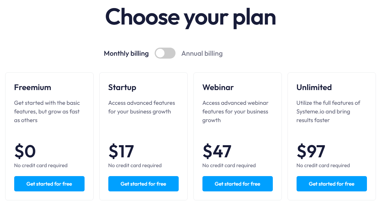 Quick Pricing Comparison