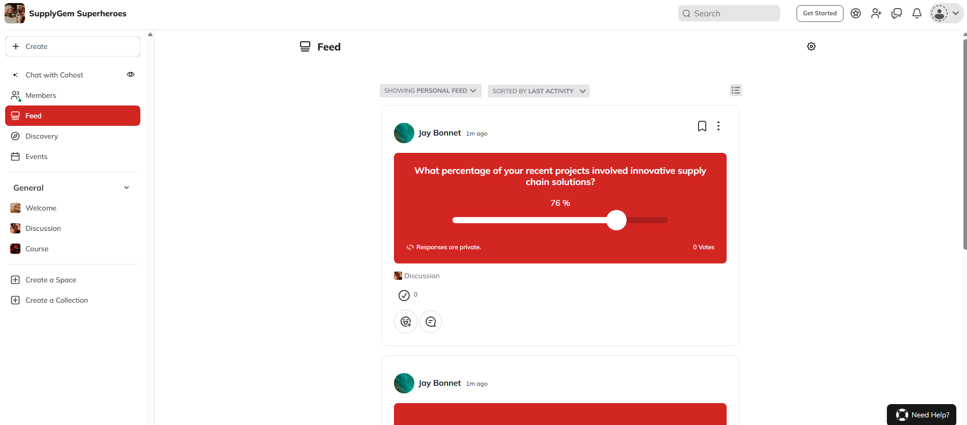 private social network