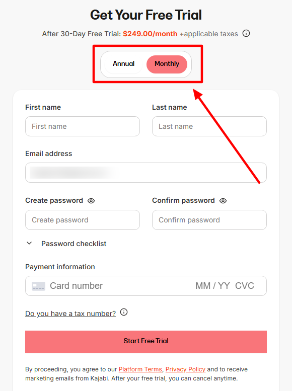 complete the online form
