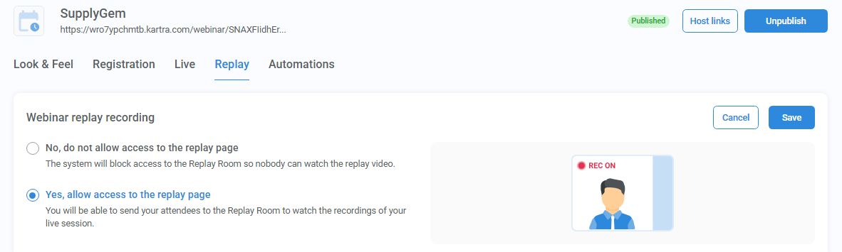 Automatic Event Recording