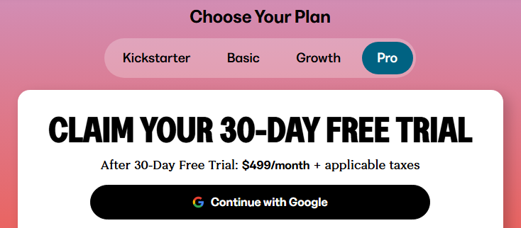 Pro Plan Free Trial