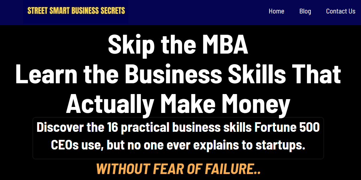 9. Streetsmart Business Secrets