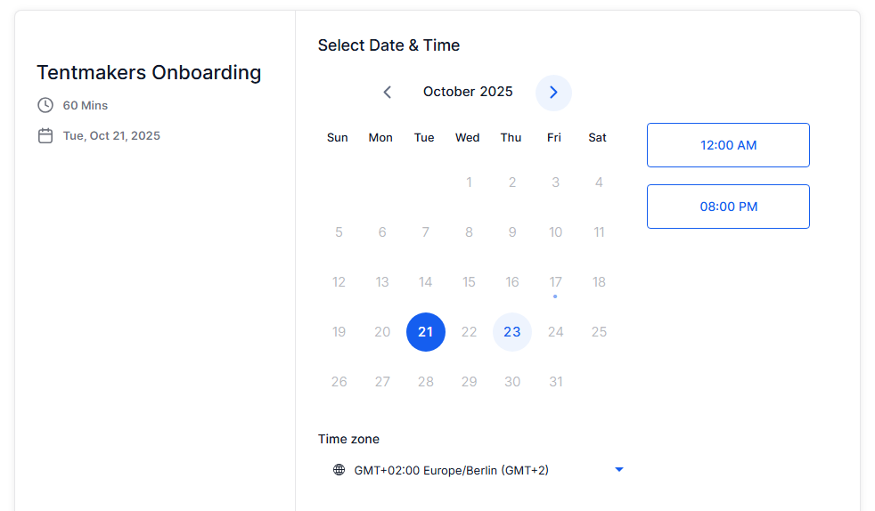 onboarding call to join