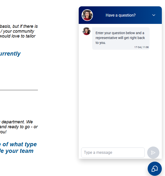 GoHighLevel chat widget