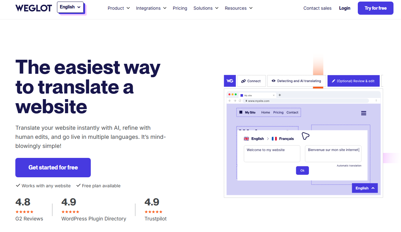 third-party website translator