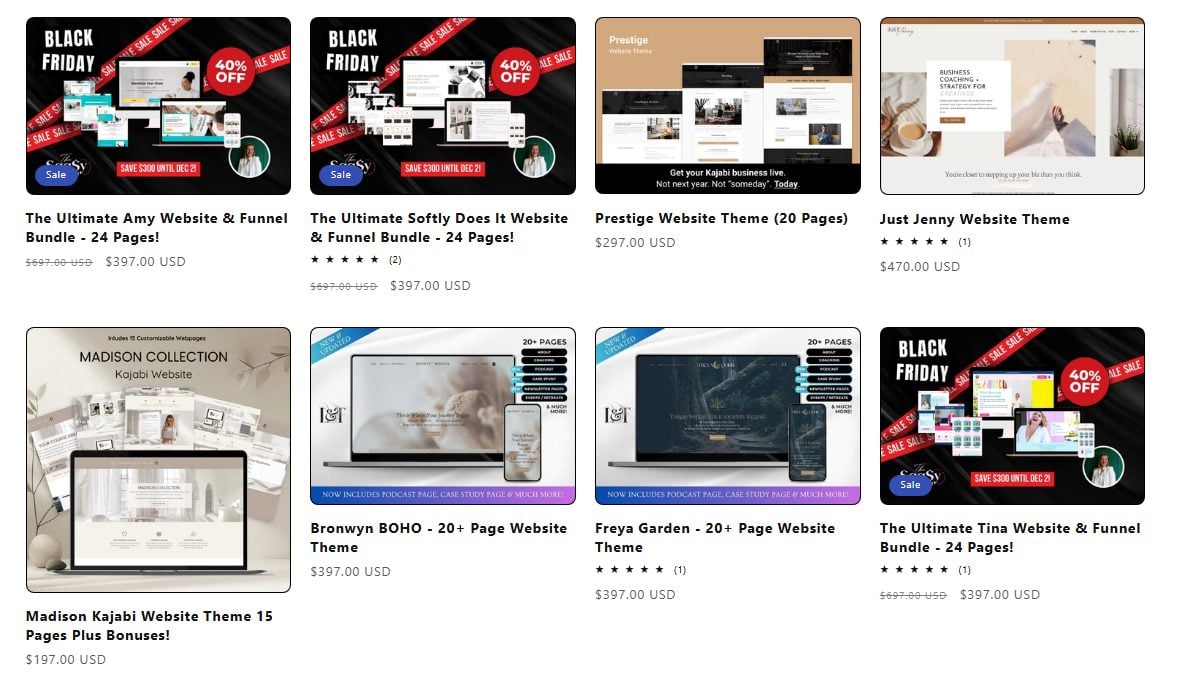 2. Build Templates for Kajabi Users