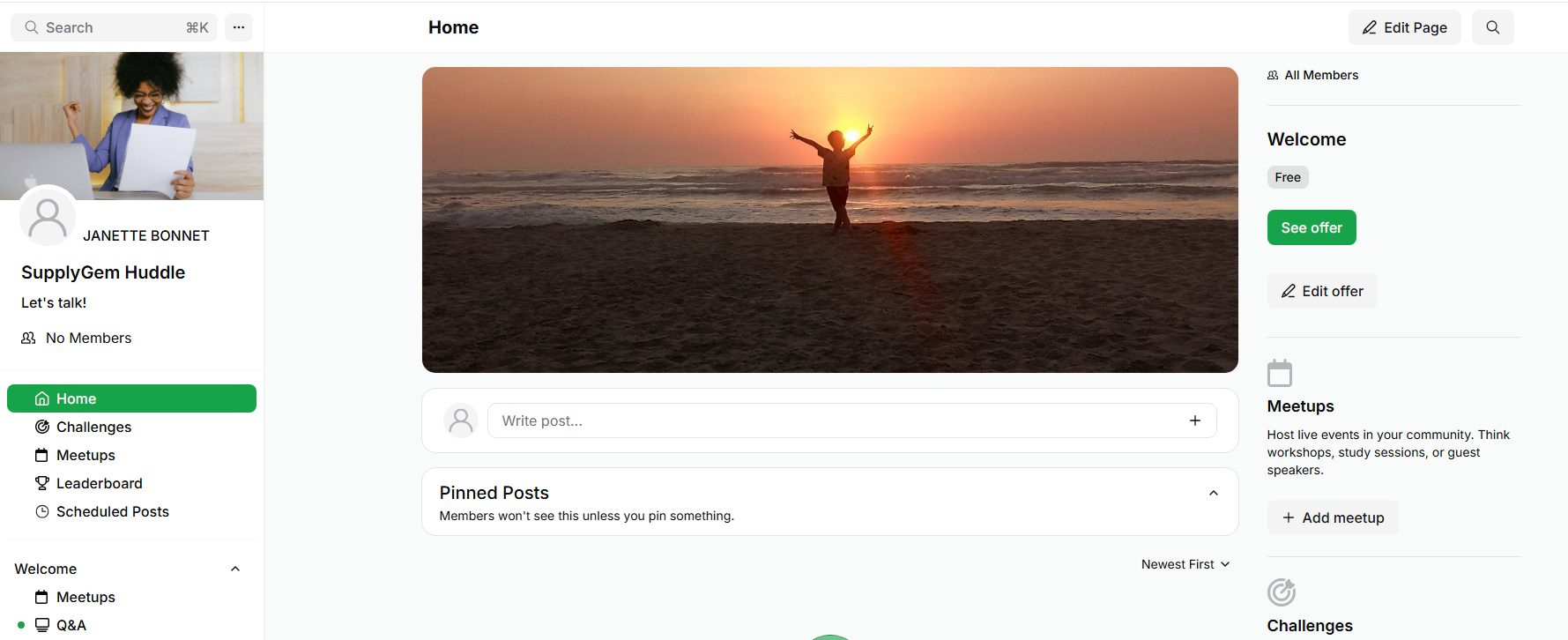 3. Create a Community