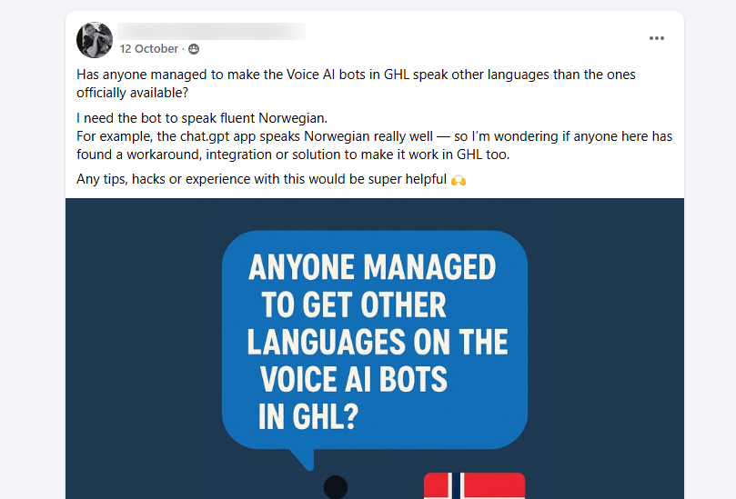 Ask the GoHighLevel Facebook Community for Advice